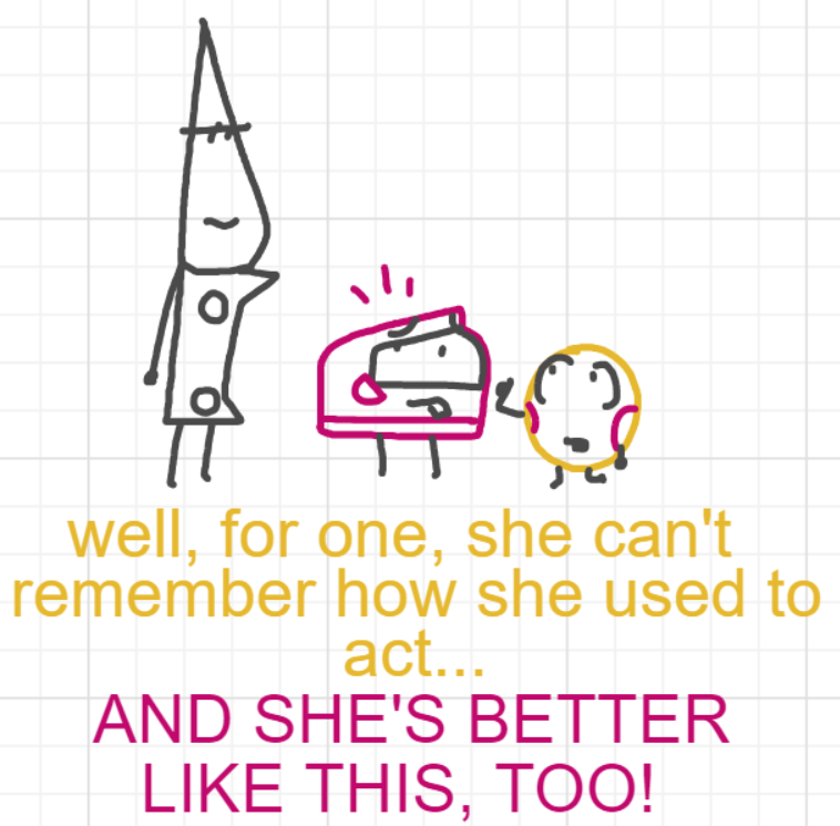 A panel from Running Duos, episode four of the Board Boards object show by Furretwalk/WalkingFurret.